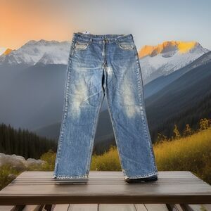Carhartt B18 PRW Mens 40 x‎ 32 Blue Denim Jeans